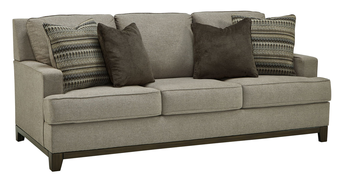 Kaywood - Sofa - Granite – Stationary Sofas by Signature Design by Ashley® at Furniture Wholesale Plus , Nashville furniture store