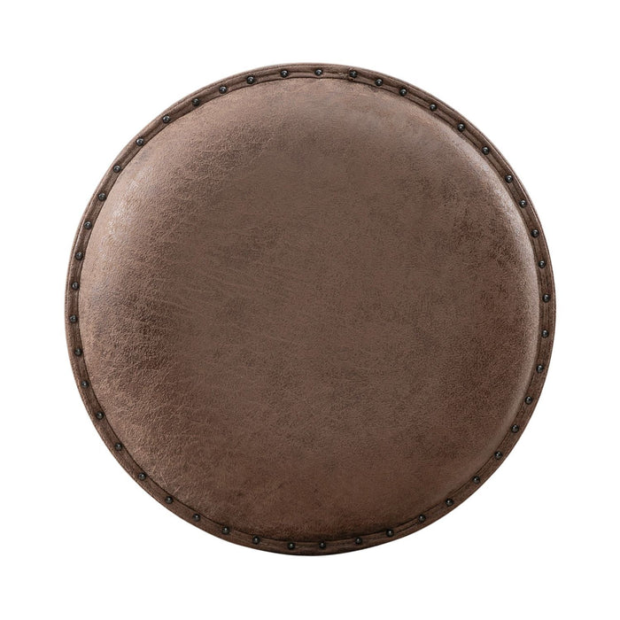 Paradise Valley - Upholstered Console Stool - Saddle Brown – Counter Height (24"-27") by Liberty Furniture at Furniture Wholesale Plus , Nashville furniture store