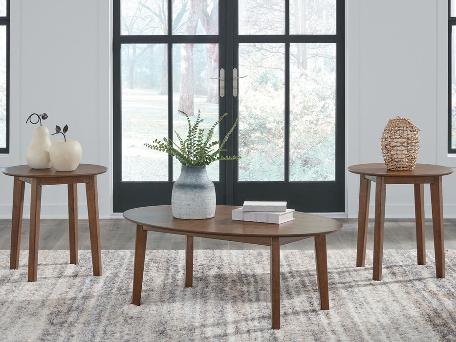 Gordonay - Occasional Table Set (Set of 3) - Brown – Table Sets by Signature Design by Ashley® at Furniture Wholesale Plus , Nashville furniture store