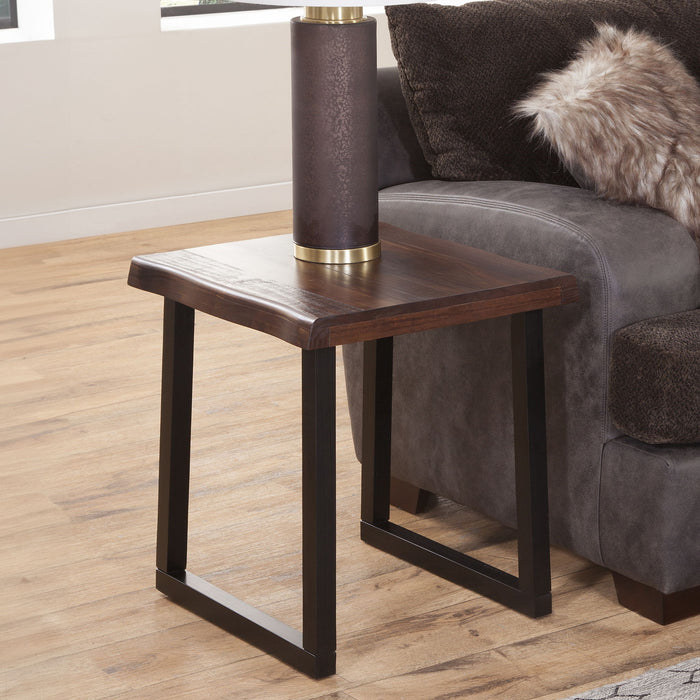 Jennings - Live Edge End Table - Brown – End Tables by Steve Silver Furniture at Furniture Wholesale Plus , Nashville furniture store