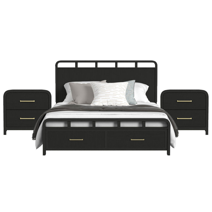 Ridgemont - Storage Bedroom Set – 3 Piece Bedroom Sets by Elements International at Furniture Wholesale Plus , Nashville furniture store