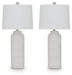 Vauville - Poly Table Lamp (Set of 2) - White – Table Lamps by Signature Design by Ashley® at Furniture Wholesale Plus , Nashville furniture store