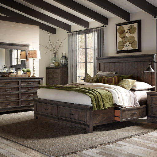 Thornwood Hills - Two Sided Storage Bed, Dresser & Mirror – 3 Piece Bedroom Sets by Liberty Furniture at Furniture Wholesale Plus , Nashville furniture store