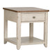 Farmhouse Reimagined - End Table With Basket - Antique White / Chestnut Tops – End Tables by Liberty Furniture at Furniture Wholesale Plus , Nashville furniture store