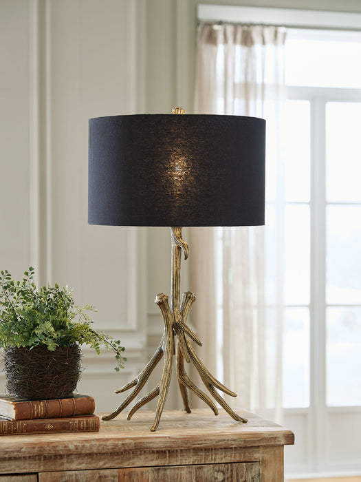 Josney - Metal Table Lamp - Antique Gold Finish – Table Lamps by Signature Design by Ashley® at Furniture Wholesale Plus , Nashville furniture store