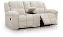 Orlen - Double Reclining Loveseat With Console - Winter – Reclining Loveseats by Benchcraft® at Furniture Wholesale Plus , Nashville furniture store