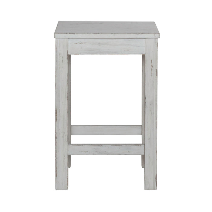 River Place - Console Stool - Riverstone White & Tobacco – Counter Height (24"-27") by Liberty Furniture at Furniture Wholesale Plus , Nashville furniture store