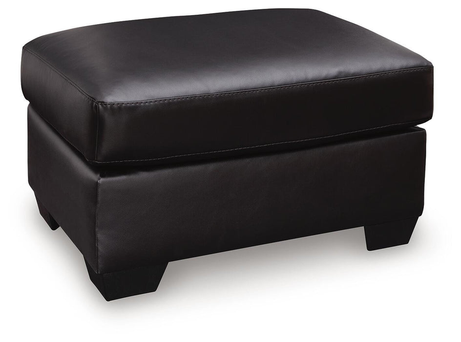 Glennbre - Ottoman - Midnight – Upholstered Ottomans by Signature Design by Ashley® at Furniture Wholesale Plus , Nashville furniture store