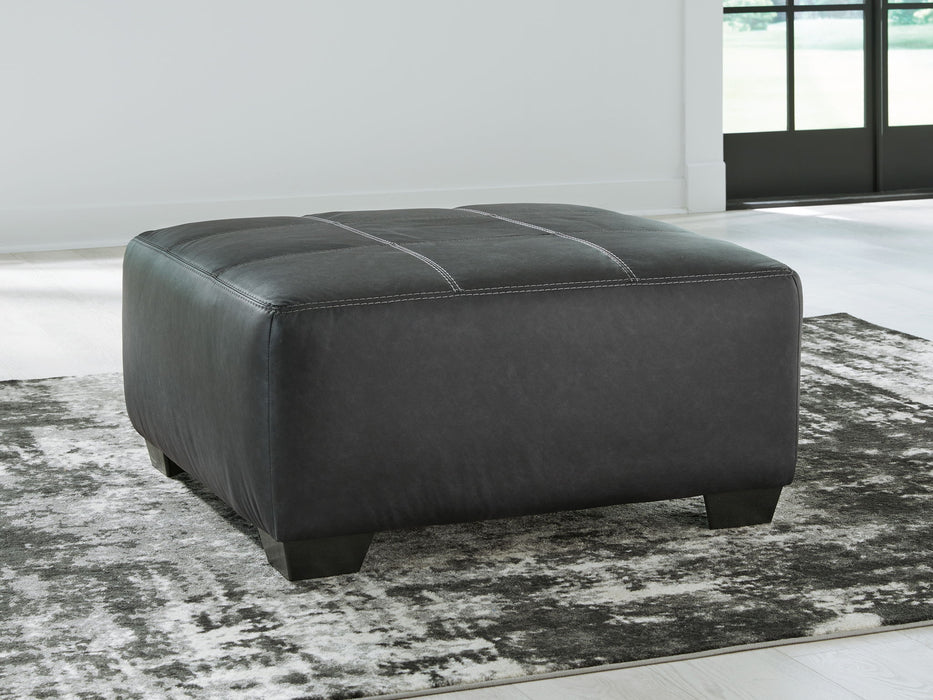 Brixley Pier - Oversized Accent Ottoman - Graphite – Accent Ottomans by Benchcraft® at Furniture Wholesale Plus , Nashville furniture store