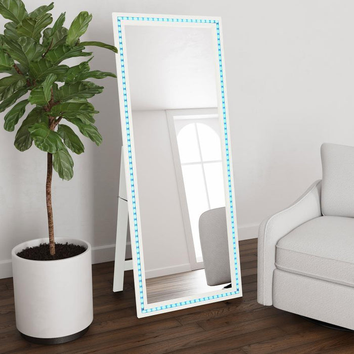 Windrose - Tempered LED Standing Mirror – Floor Mirrors by Coaster Fine Furniture at Furniture Wholesale Plus , Nashville furniture store