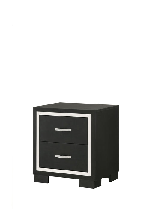 Gennro - Nightstand - Black – Accent Nightstands by Crown Mark at Furniture Wholesale Plus , Nashville furniture store