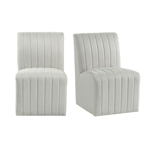 Jemma - Dining Side Chair (Set of 2) - Beige – Chair Sets by Elements International at Furniture Wholesale Plus , Nashville furniture store