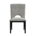 Oregon - Fabric Dining Side Chair (Set of 2) - Gray / Black – Chair Sets by Elements International at Furniture Wholesale Plus , Nashville furniture store
