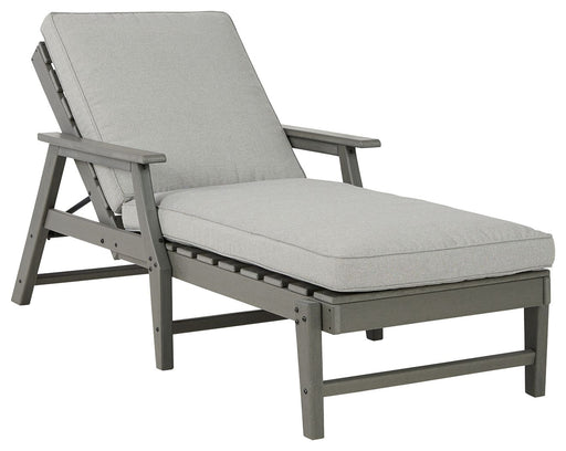 Visola - Gray - Chaise Lounge with Cushion - Premium Lounge Chairs from Signature Design by Ashley® - Just $758! Shop now at Furniture Wholesale Plus  We are the best furniture store in Nashville, Hendersonville, Goodlettsville, Madison, Antioch, Mount Juliet, Lebanon, Gallatin, Springfield, Murfreesboro, Franklin, Brentwood