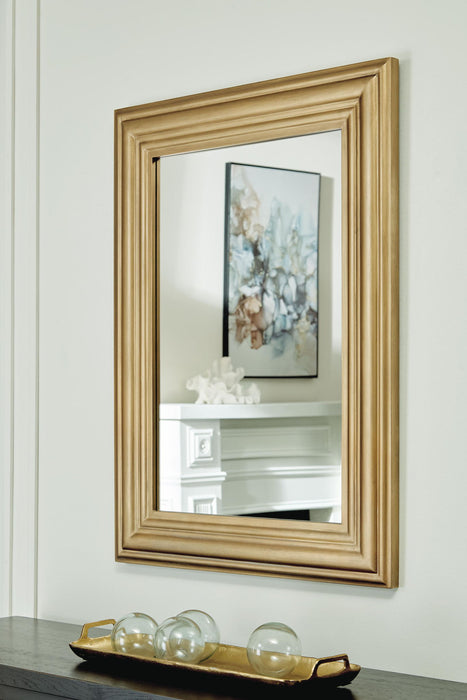 Keneriah - Accent Mirror - Gold Finish – Accent Mirrors by Signature Design by Ashley® at Furniture Wholesale Plus , Nashville furniture store