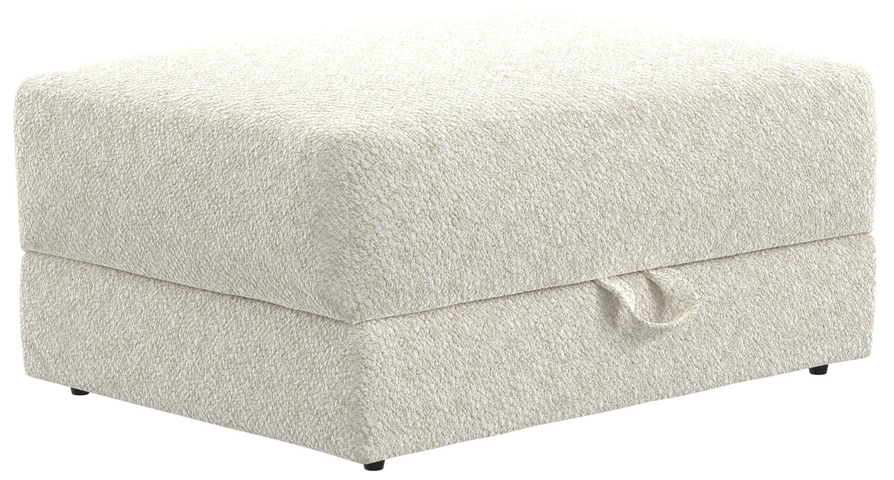 Jazzy - Storage Ottoman - Bone – Storage Ottomans by Jackson at Furniture Wholesale Plus , Nashville furniture store