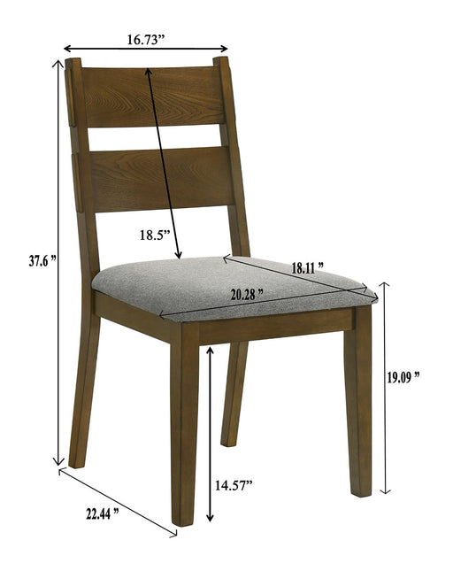 Everly - Side Chair (Set of 2) - Brown – Chair Sets by Crown Mark at Furniture Wholesale Plus , Nashville furniture store