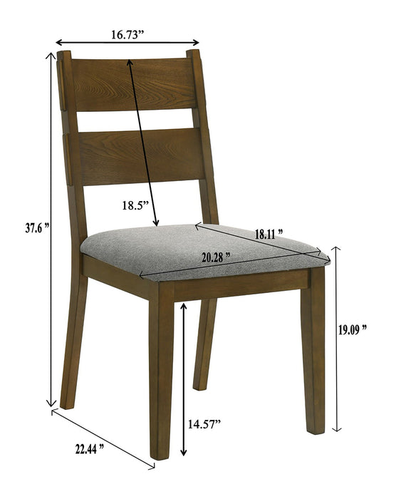 Everly - Side Chair (Set of 2) - Brown – Chair Sets by Crown Mark at Furniture Wholesale Plus , Nashville furniture store