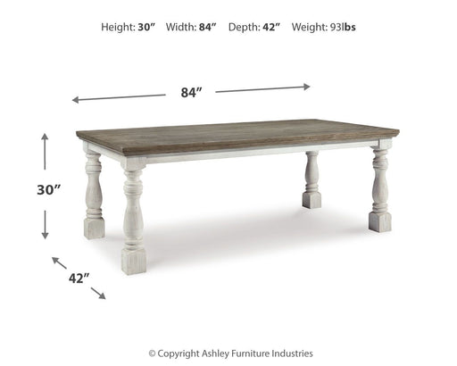 Havalance - Rectangular Dining Room Table - White / Gray – Dining Tables by Millennium® by Ashley at Furniture Wholesale Plus , Nashville furniture store