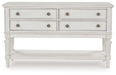 Montelaine - Antique White - Dining Room Server - Premium Servers from Benchcraft® - Just $728! Shop now at Furniture Wholesale Plus  We are the best furniture store in Nashville, Hendersonville, Goodlettsville, Madison, Antioch, Mount Juliet, Lebanon, Gallatin, Springfield, Murfreesboro, Franklin, Brentwood