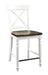 Mountain Retreat - Barstool - Dark Mocha & Antique White - Premium Bar Height (28"-30") from Emerald Home - Just $199! Shop now at Furniture Wholesale Plus  We are the best furniture store in Nashville, Hendersonville, Goodlettsville, Madison, Antioch, Mount Juliet, Lebanon, Gallatin, Springfield, Murfreesboro, Franklin, Brentwood