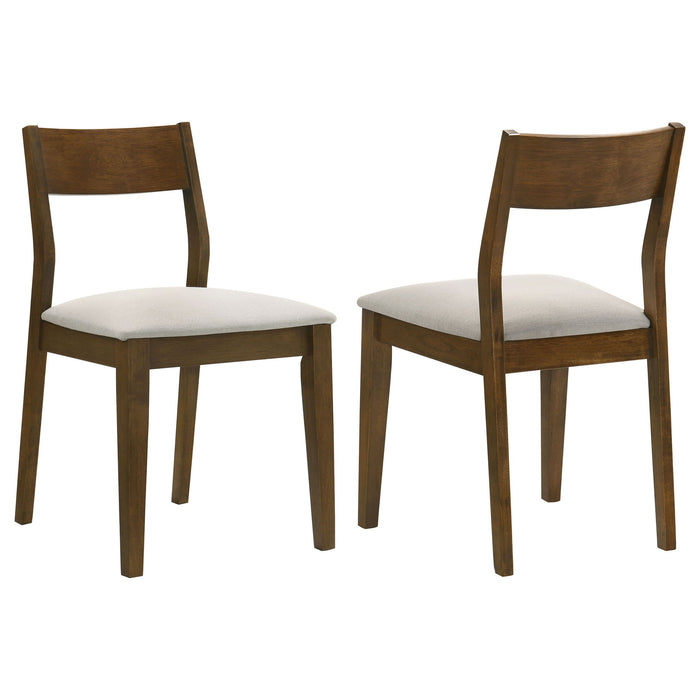Almonte - Dining Chair Upholstered Seat (Set of 2) - Dark Brown – Chair Sets by Coaster Fine Furniture at Furniture Wholesale Plus , Nashville furniture store