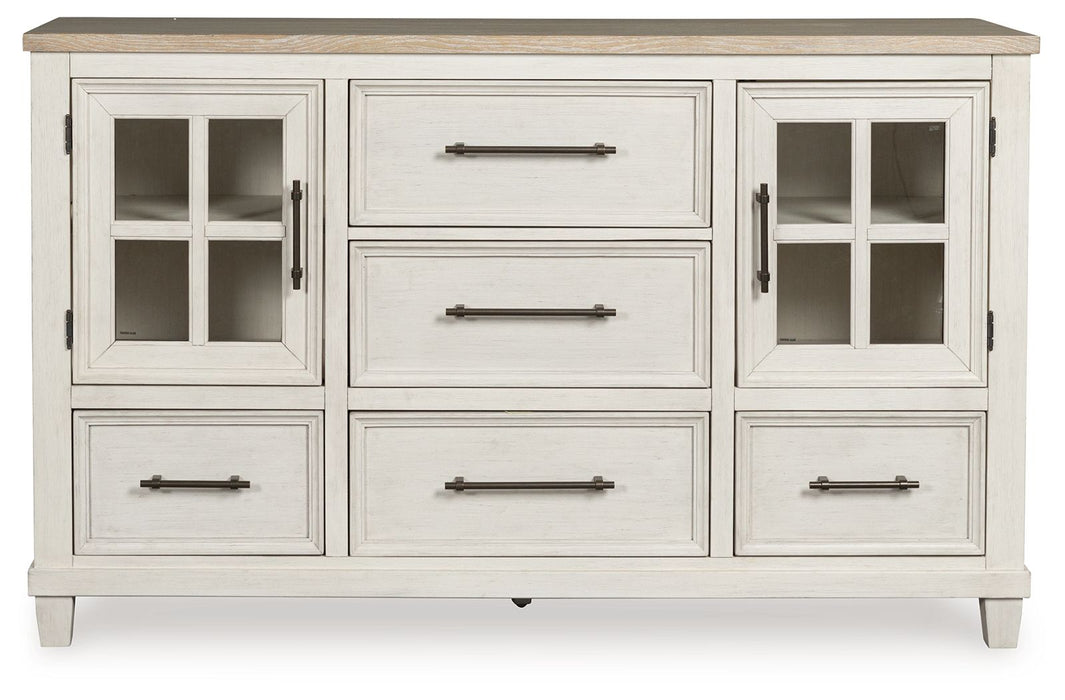 Shaybrock - Dresser - Antique White / Brown – Dressers by Benchcraft® at Furniture Wholesale Plus , Nashville furniture store