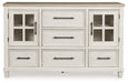Shaybrock - Dresser - Antique White / Brown – Dressers by Benchcraft® at Furniture Wholesale Plus , Nashville furniture store