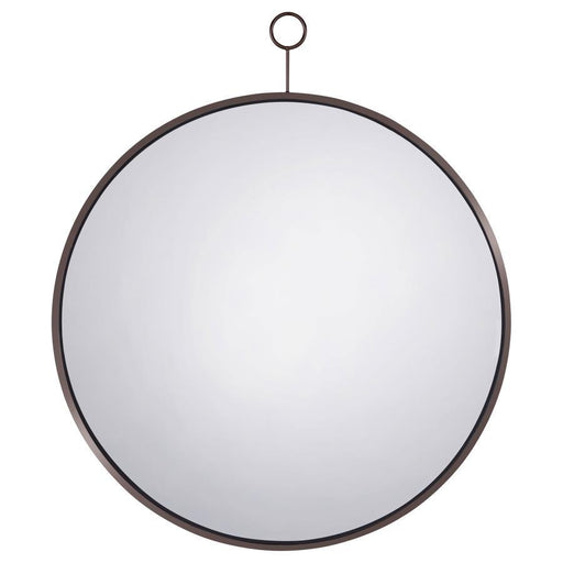 Gwyneth - Round Wall Mirror - Black Nickel - Premium Wall Mirrors from CoasterEveryday - Just $189! Shop now at Furniture Wholesale Plus  We are the best furniture store in Nashville, Hendersonville, Goodlettsville, Madison, Antioch, Mount Juliet, Lebanon, Gallatin, Springfield, Murfreesboro, Franklin, Brentwood