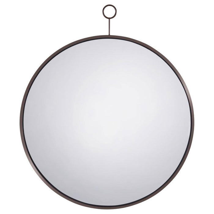 Gwyneth - Round Wall Mirror - Black Nickel – Wall Mirrors by CoasterEveryday at Furniture Wholesale Plus , Nashville furniture store