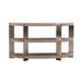 Harlow - Sofa Table - Sandstone & Satin Nickel – Sofa Tables by Liberty Furniture at Furniture Wholesale Plus , Nashville furniture store
