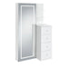 Vancouver - Floor Mirror With Storage - White – Storage Mirrors by Elements International at Furniture Wholesale Plus , Nashville furniture store