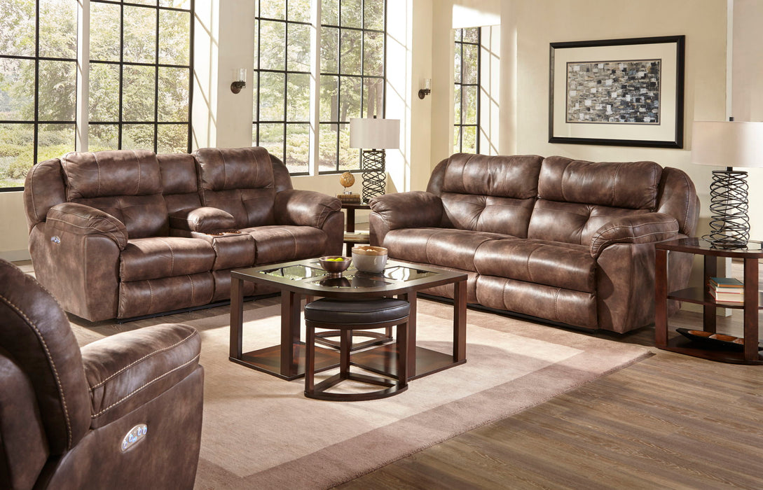 Ferrington - Power Lay Flat Reclining Sofa with Power Adjustable Headrest – Reclining Sofas by Catnapper at Furniture Wholesale Plus , Nashville furniture store