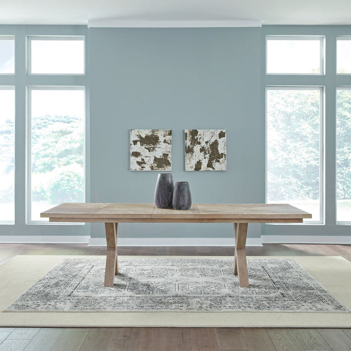 Brentwood - Double Pedestal Table - Sandstone – Dining Tables by Liberty Furniture at Furniture Wholesale Plus , Nashville furniture store