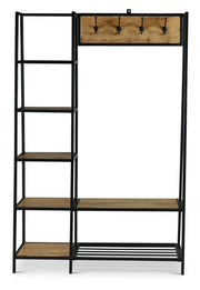 Hampton - Hall Tree - Dark Brown – Hall Trees by Steve Silver Furniture at Furniture Wholesale Plus , Nashville furniture store