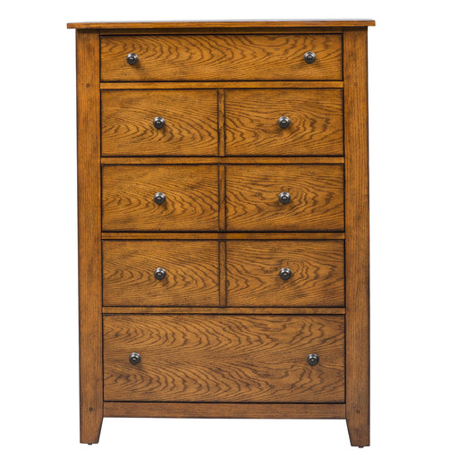 Grandpas Cabin - 5 Drawer Chest - Aged Oak – Accent Chests by Liberty Furniture at Furniture Wholesale Plus , Nashville furniture store