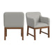 Glinda - Upholstered Fabric Dining Chair (Set of 2) - Brown / Light Gray – Chair Sets by Elements International at Furniture Wholesale Plus , Nashville furniture store
