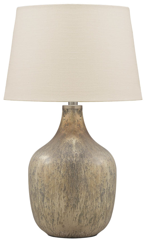 Mari - Gray / Gold Finish - Glass Table Lamp - Premium Table Lamps from Signature Design by Ashley® - Just $148! Shop now at Furniture Wholesale Plus  We are the best furniture store in Nashville, Hendersonville, Goodlettsville, Madison, Antioch, Mount Juliet, Lebanon, Gallatin, Springfield, Murfreesboro, Franklin, Brentwood