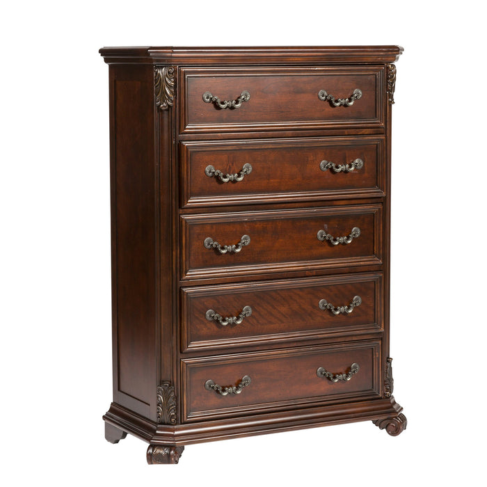 Messina Estates - 5 Drawer Chest - Dark Brown – Accent Chests by Liberty Furniture at Furniture Wholesale Plus , Nashville furniture store