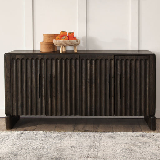 Norvell - 4-Door Sideboard - Brown – Sideboards by Steve Silver Furniture at Furniture Wholesale Plus , Nashville furniture store