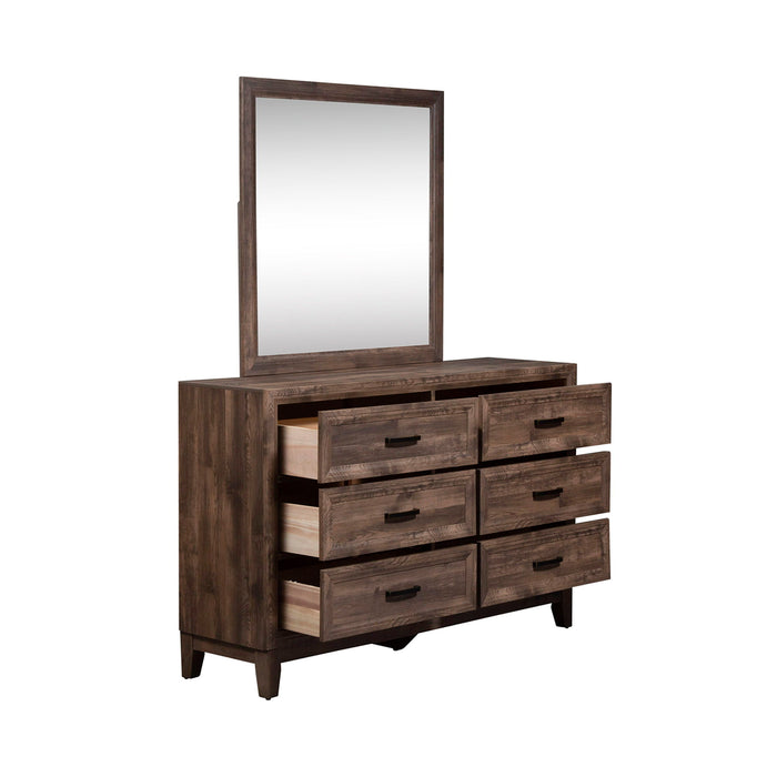 Ridgecrest - Dresser & Mirror - Light Brown – Dresser & Mirror by Liberty Furniture at Furniture Wholesale Plus , Nashville furniture store