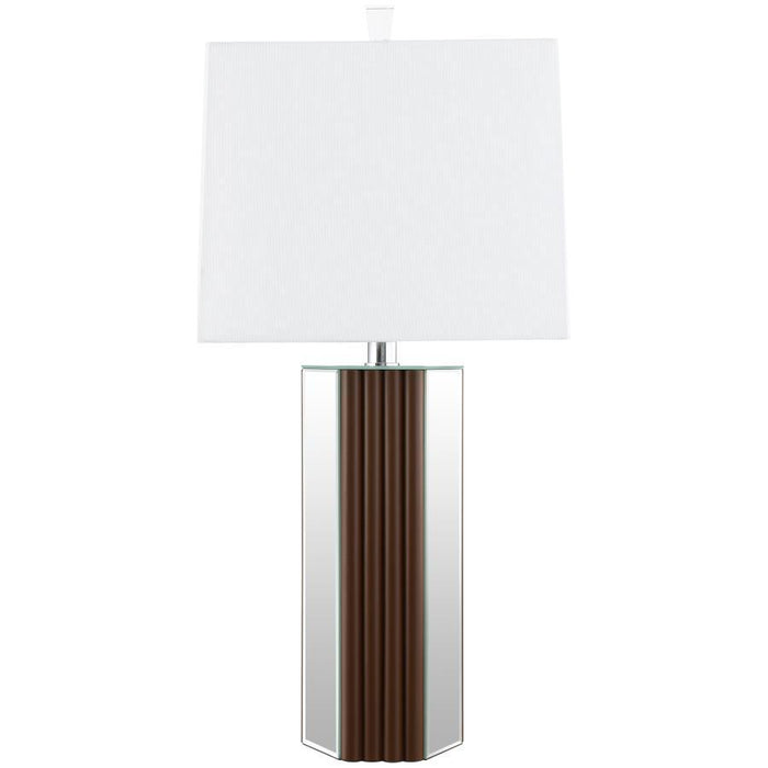 Elena - Square Tapered Mirrored Lamp – Table Lamps by Coaster Fine Furniture at Furniture Wholesale Plus , Nashville furniture store