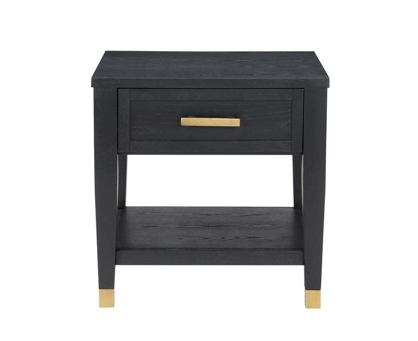 Yves - End Table - Black – End Tables by Steve Silver Furniture at Furniture Wholesale Plus , Nashville furniture store