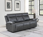 Gaston - Manual Reclining Sofa - Gray – Reclining Sofas by Steve Silver Furniture at Furniture Wholesale Plus , Nashville furniture store