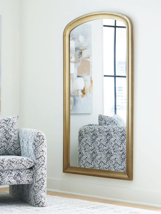 Fintan - Floor Mirror - Gold Finish – Floor Mirrors by Signature Design by Ashley® at Furniture Wholesale Plus , Nashville furniture store