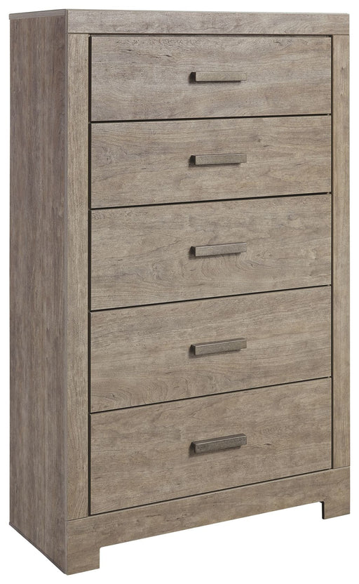 Culverbach - Gray - Five Drawer Chest - Premium Accent Chests from Signature Design by Ashley® - Just $358! Shop now at Furniture Wholesale Plus  We are the best furniture store in Nashville, Hendersonville, Goodlettsville, Madison, Antioch, Mount Juliet, Lebanon, Gallatin, Springfield, Murfreesboro, Franklin, Brentwood