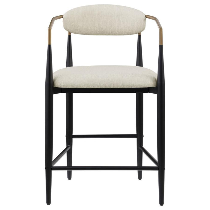 Tina - Metal Counter Height Bar Stool With Upholstered Back And Seat (Set of 2) - Premium Stool Sets from Coaster Fine Furniture - Just $419! Shop now at Furniture Wholesale Plus  We are the best furniture store in Nashville, Hendersonville, Goodlettsville, Madison, Antioch, Mount Juliet, Lebanon, Gallatin, Springfield, Murfreesboro, Franklin, Brentwood