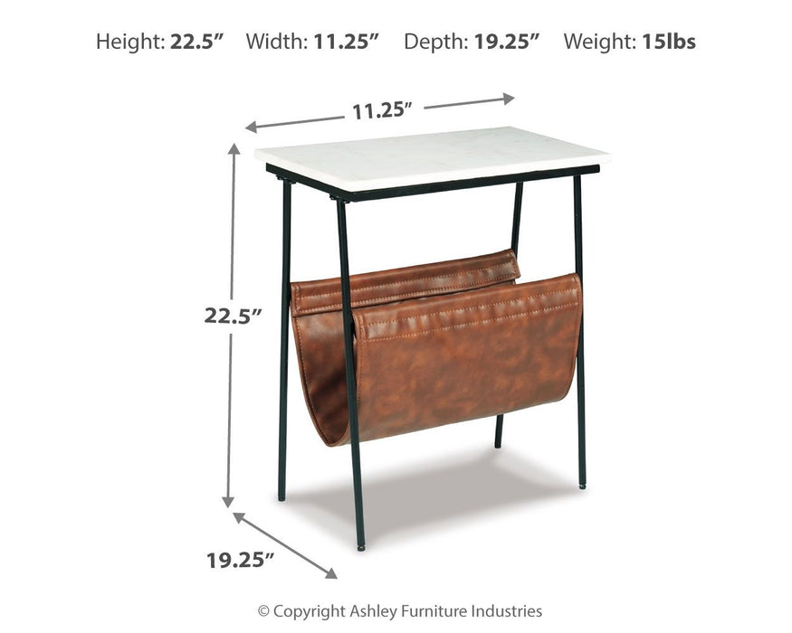 Etanbury - Accent Table - Brown / Black / White – Accent Tables by Signature Design by Ashley® at Furniture Wholesale Plus , Nashville furniture store