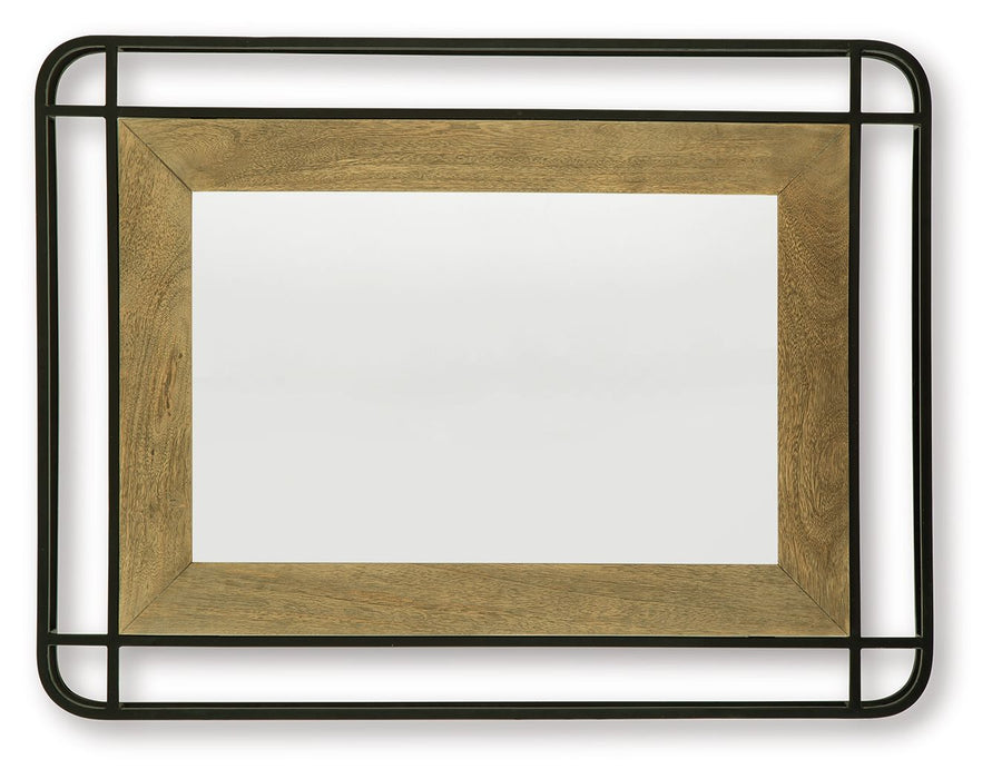 Beelman - Accent Mirror - Black / Brown – Accent Mirrors by Signature Design by Ashley® at Furniture Wholesale Plus , Nashville furniture store