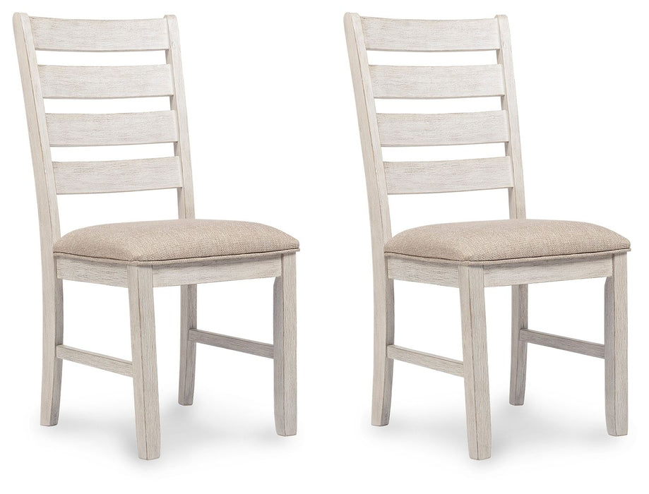 Skempton - Dining UPH Side Chair (Set of 2) - White – Chair Sets by Signature Design by Ashley® at Furniture Wholesale Plus , Nashville furniture store
